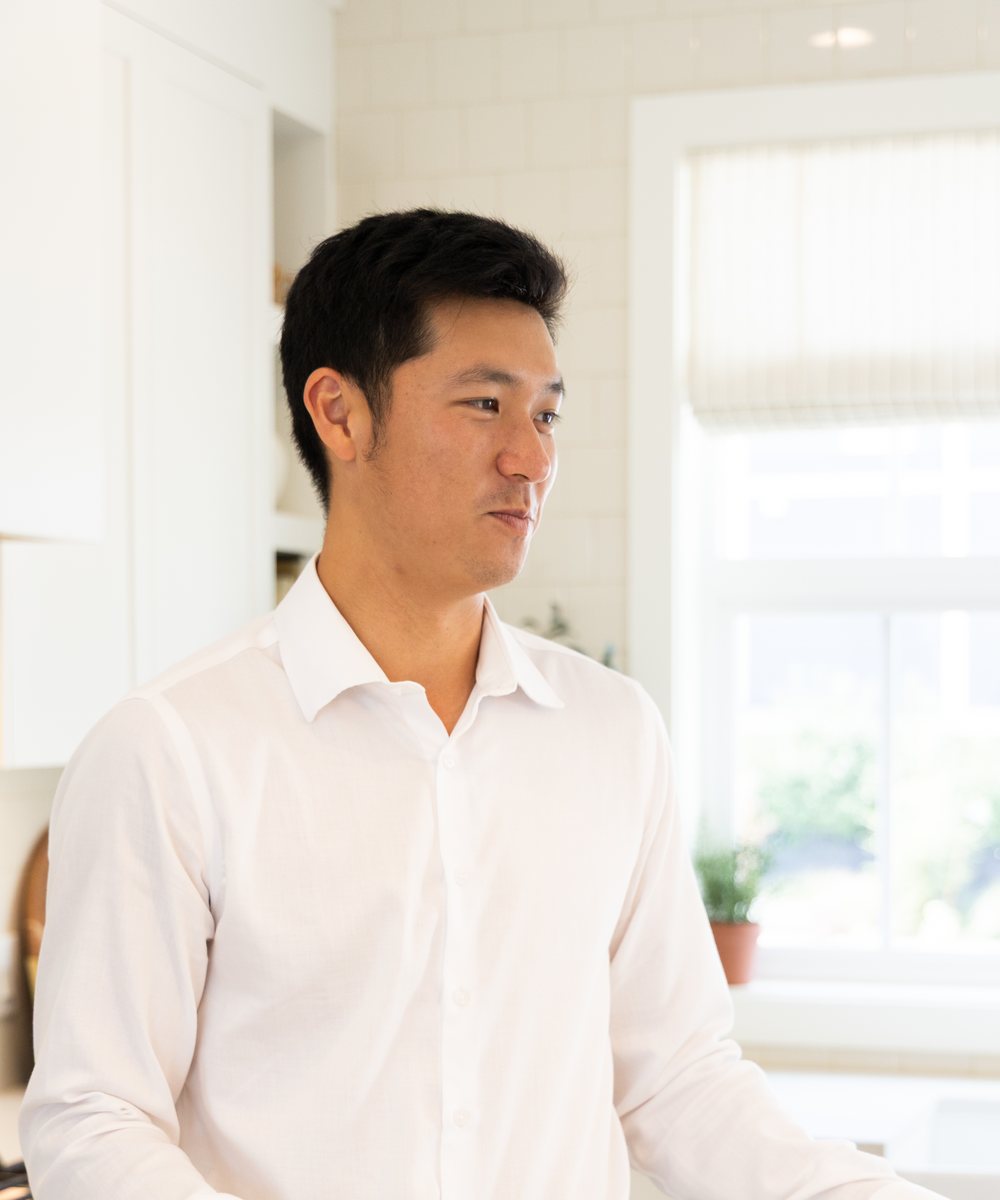 Chih Chi Huang touring a new home
